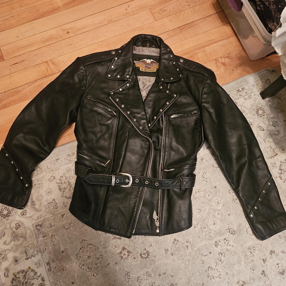Harley-Davidson Black Studded Leather Jacket